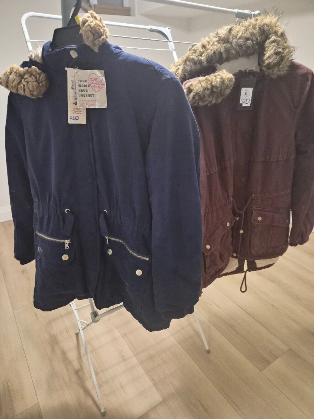 Justice Girls Faux Fur Parka